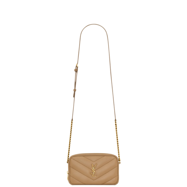 Saint Laurent LOULOU mini camera bag in lambskin designed in Paris
