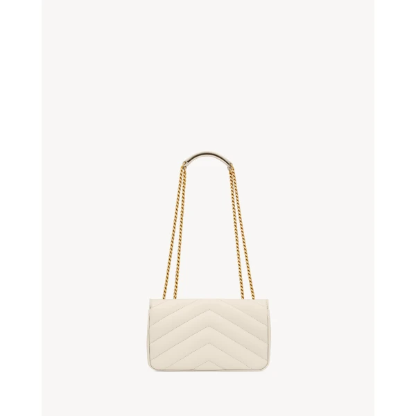 Saint Laurent LOULOU small in MATELASSÉ lambskin, view 3