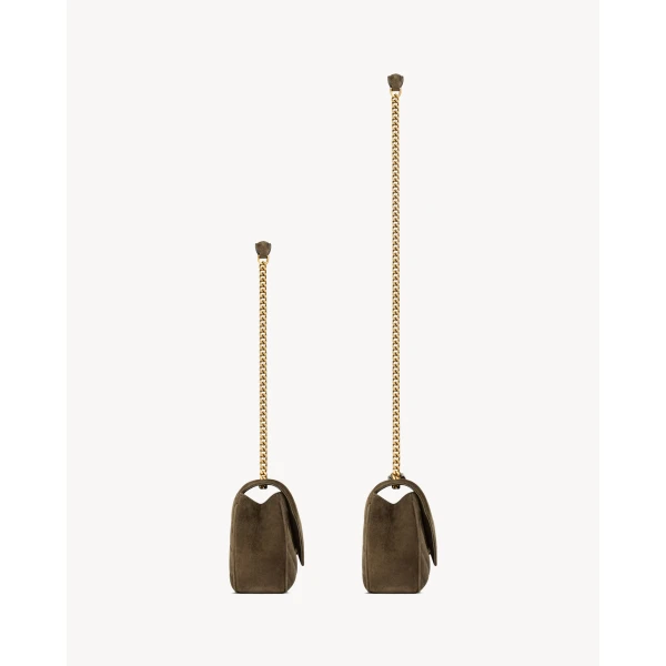 Saint Laurent LOULOU small in MATELASSÉ suede, view 4