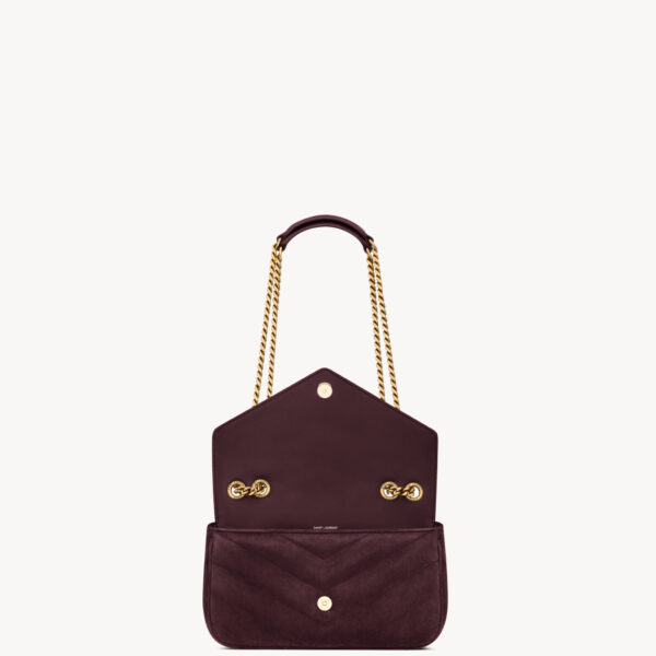 Saint Laurent LOULOU small in MATELASSÉ suede designed in Paris