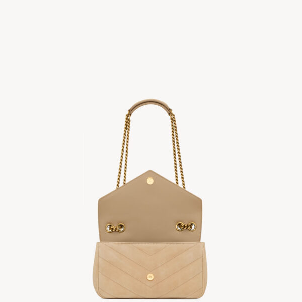 Saint Laurent LOULOU small in MATELASSÉ suede designed in Paris