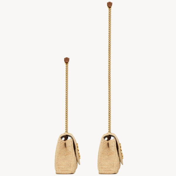 Saint Laurent LOULOU small in raffia designed in Paris