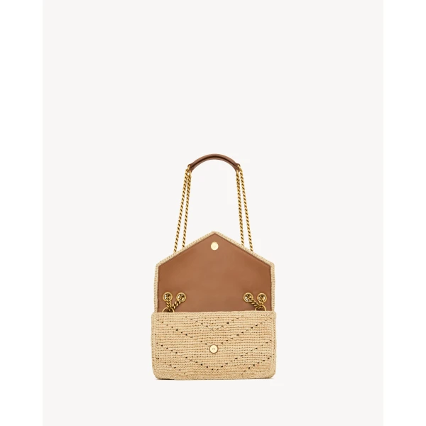 Saint Laurent LOULOU small in raffia, view 4