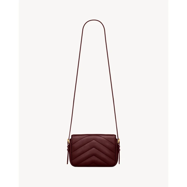 Saint Laurent LOULOU toy crossbody in MATELASSÉ lambskin, view 2