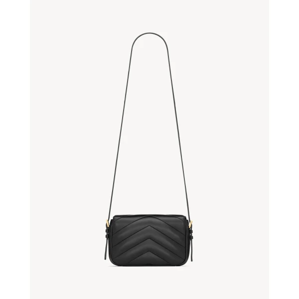 Saint Laurent LOULOU toy crossbody in MATELASSÉ lambskin, view 3