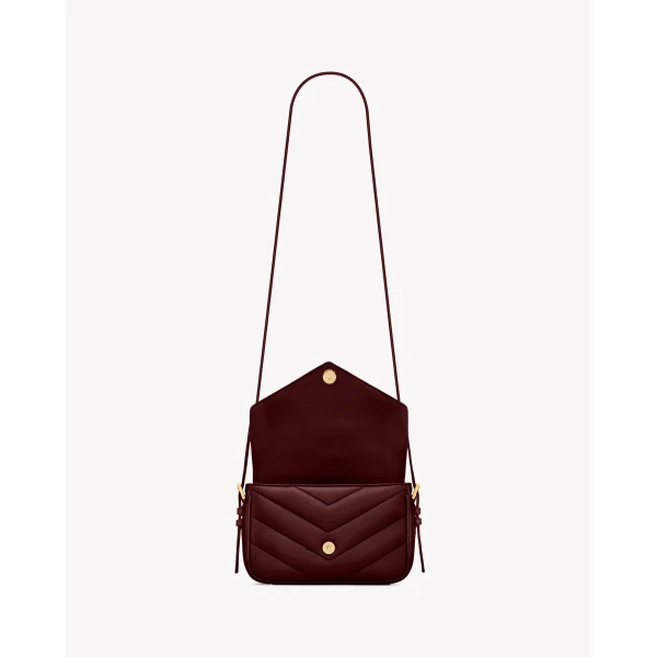 Saint Laurent LOULOU toy crossbody in MATELASSÉ lambskin, view 4