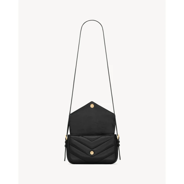 Saint Laurent LOULOU toy crossbody in MATELASSÉ lambskin, view 5