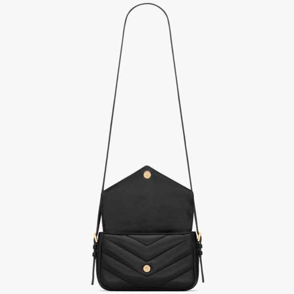 Saint Laurent LOULOU toy crossbody in MATELASSÉ lambskin designed in Paris