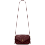 Saint Laurent LOULOU toy crossbody in MATELASSÉ lambskin designed in Paris
