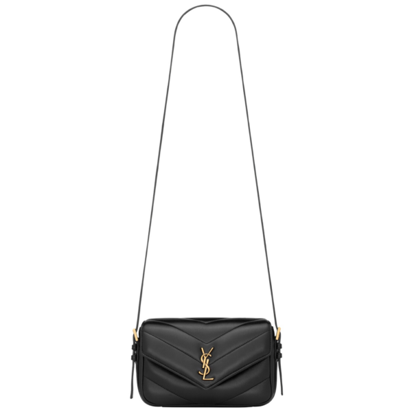 Saint Laurent LOULOU toy crossbody in MATELASSÉ lambskin designed in Paris