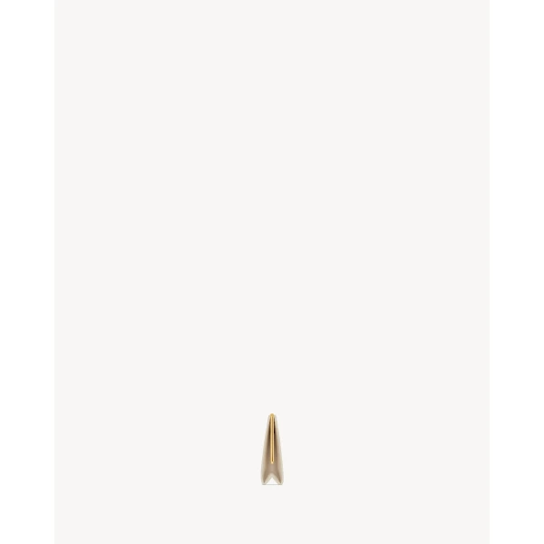 Saint Laurent MIDNIGHT large clutch in smooth leather, view 3
