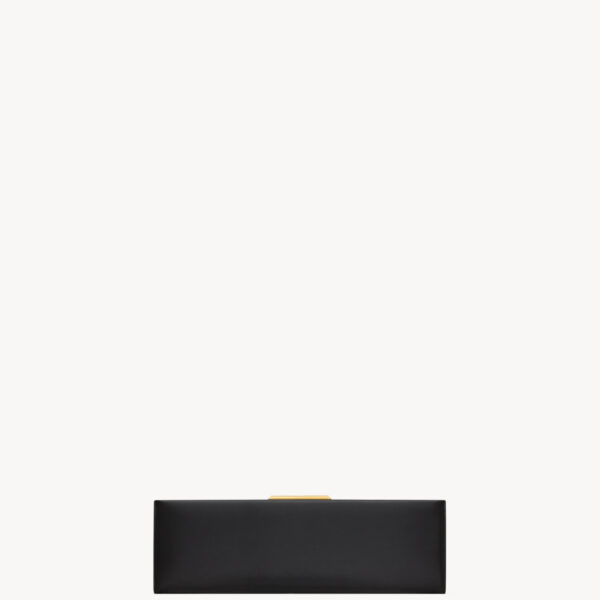 Saint Laurent MIDNIGHT large clutch in smooth leather designed in Paris
