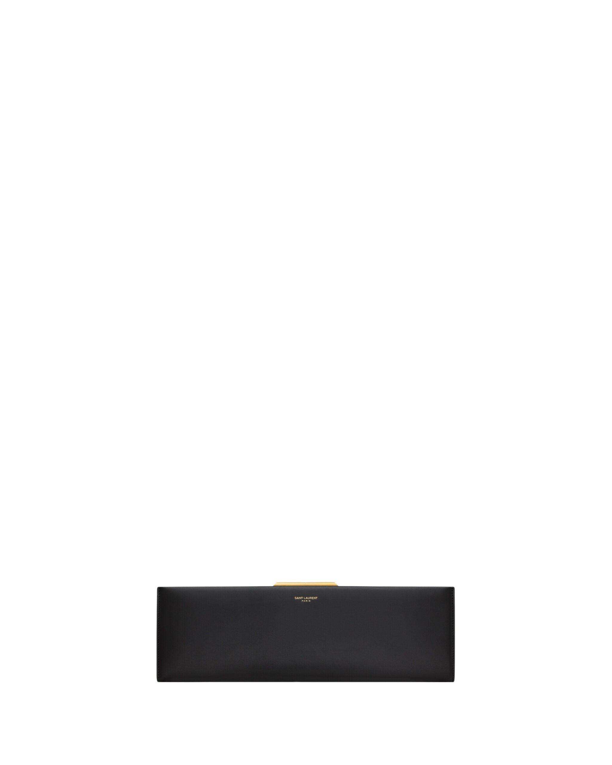 Saint Laurent MIDNIGHT large clutch in smooth leather designed in Paris
