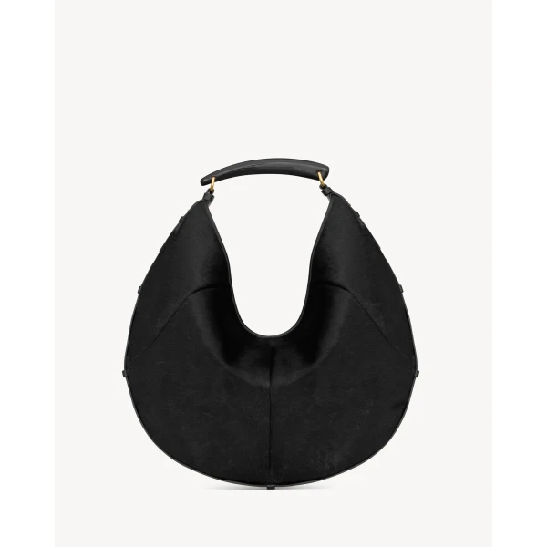 Saint Laurent MOMBASA large in pony hair leather, view 3