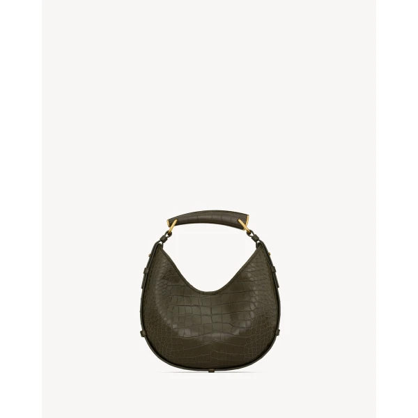 Saint Laurent MOMBASA small in alligator, view 3
