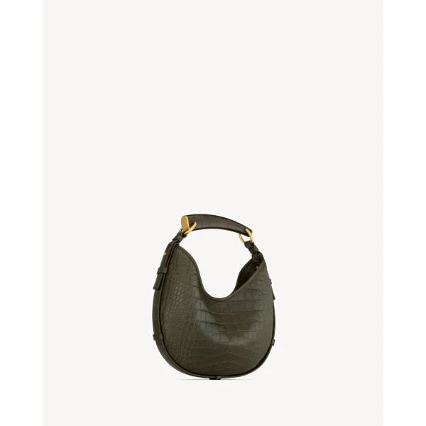 Saint Laurent MOMBASA small in alligator, view 5