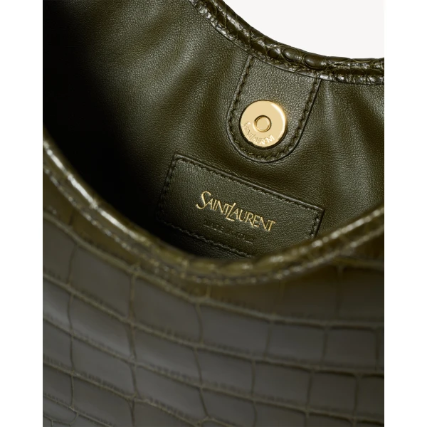 Saint Laurent MOMBASA small in alligator, view 6