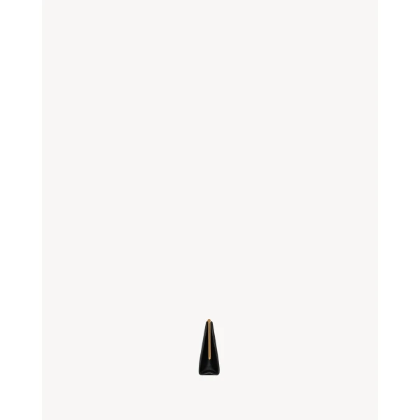 Saint Laurent Midnight small clutch in smooth leather, view 5