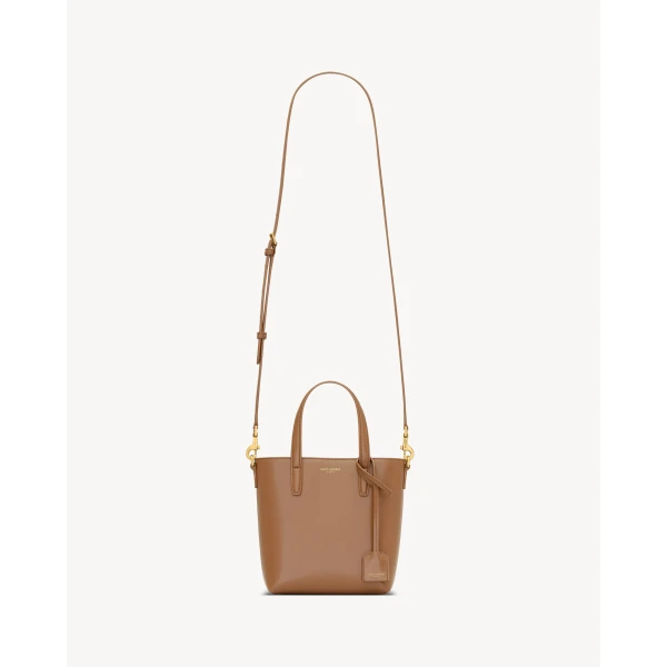 Saint Laurent Mini Toy SHOPPING SAINT LAURENT in box leather, view 3