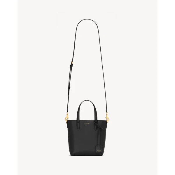 Saint Laurent Mini Toy SHOPPING SAINT LAURENT in box leather, view 3