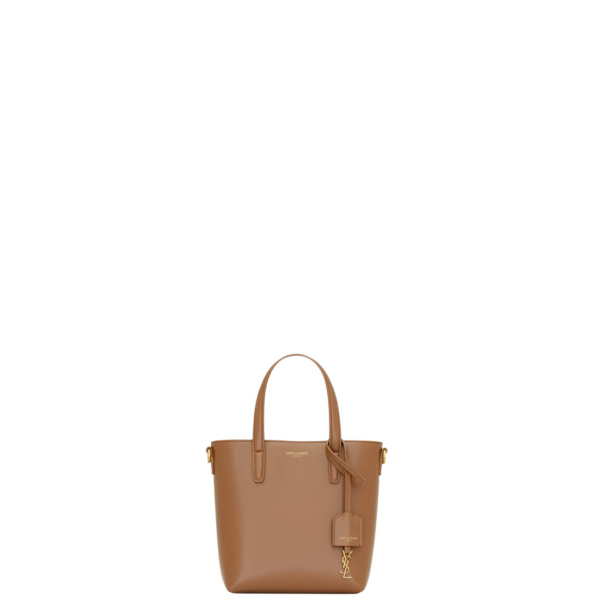 Saint Laurent Mini Toy SHOPPING SAINT LAURENT in box leather designed in Paris