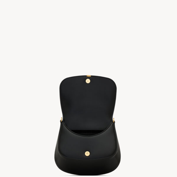 Saint Laurent Mini VOLTAIRE TOP HANDLE bag in BOX SAINT LAURENT designed in Paris