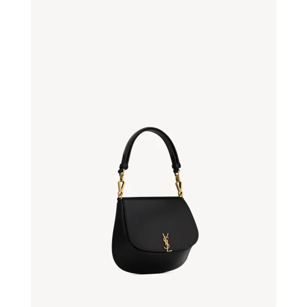 Saint Laurent Mini VOLTAIRE TOP HANDLE bag in BOX SAINT LAURENT, view 6