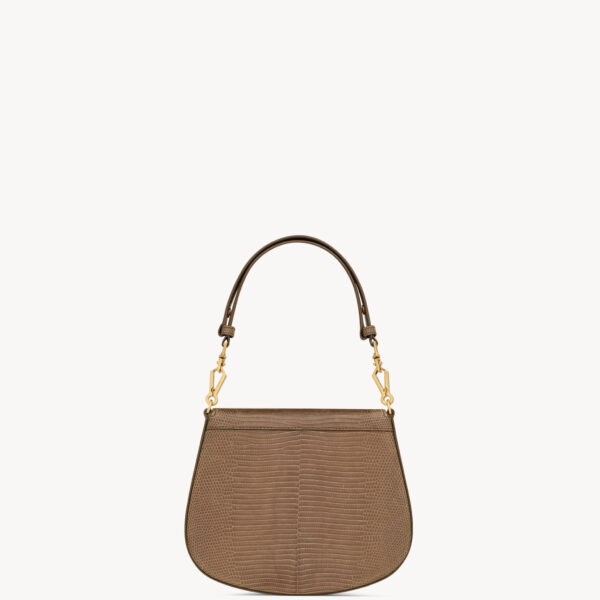 Saint Laurent Mini VOLTAIRE top handle bag in lizard designed in Paris