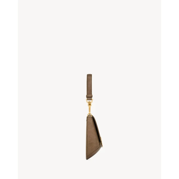 Saint Laurent Mini VOLTAIRE top handle bag in lizard, view 4