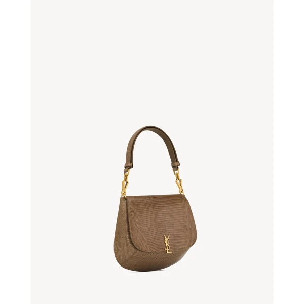Saint Laurent Mini VOLTAIRE top handle bag in lizard, view 5