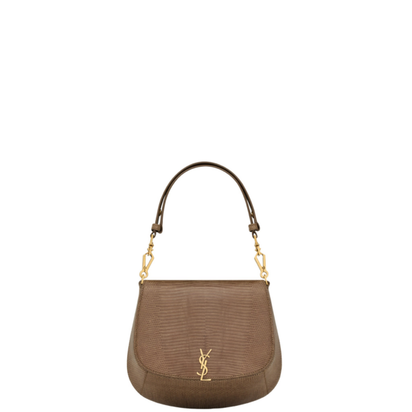 Saint Laurent Mini VOLTAIRE top handle bag in lizard designed in Paris