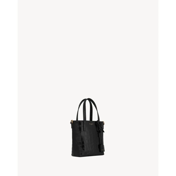 Saint Laurent Mini toy   shopping Saint Laurent IN CROCODILE-EMBOSSED LEATHER, view 6