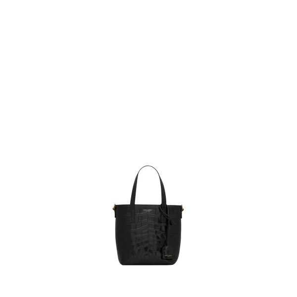 Saint Laurent Mini toy   shopping Saint Laurent IN CROCODILE-EMBOSSED LEATHER designed in Paris