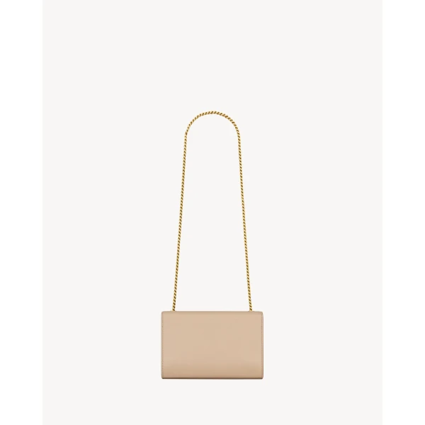 Saint Laurent NEW KATE small in grain de poudre leather, view 2