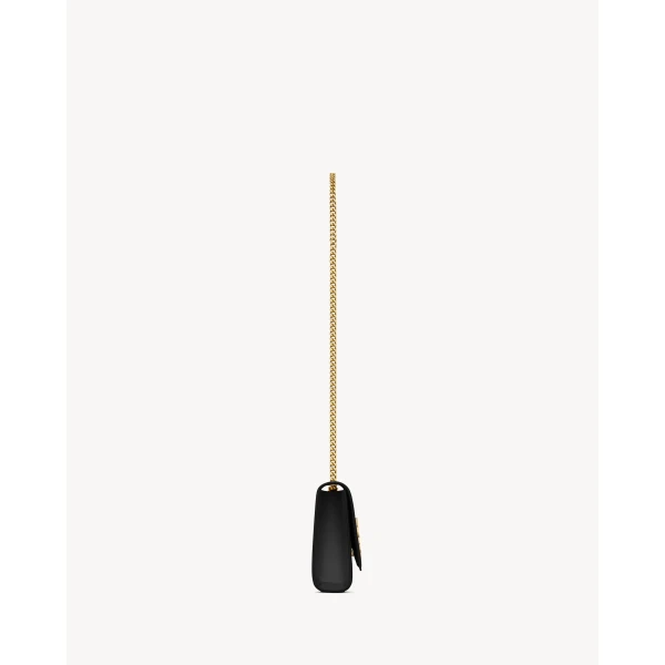 Saint Laurent NEW KATE small in grain de poudre leather, view 3