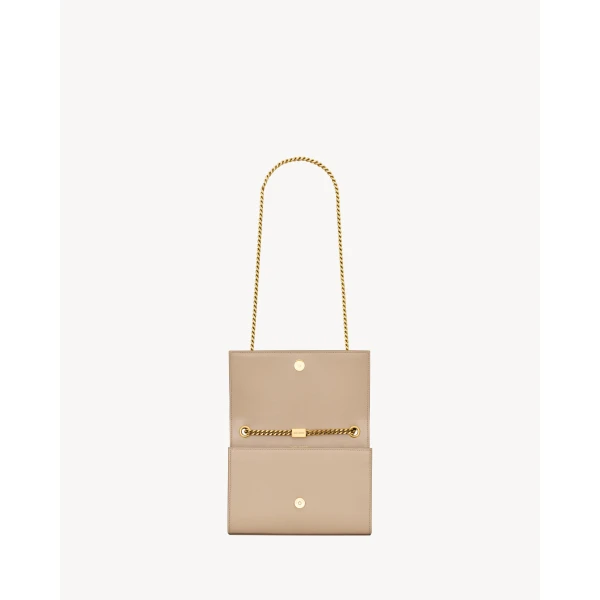 Saint Laurent NEW KATE small in grain de poudre leather, view 4