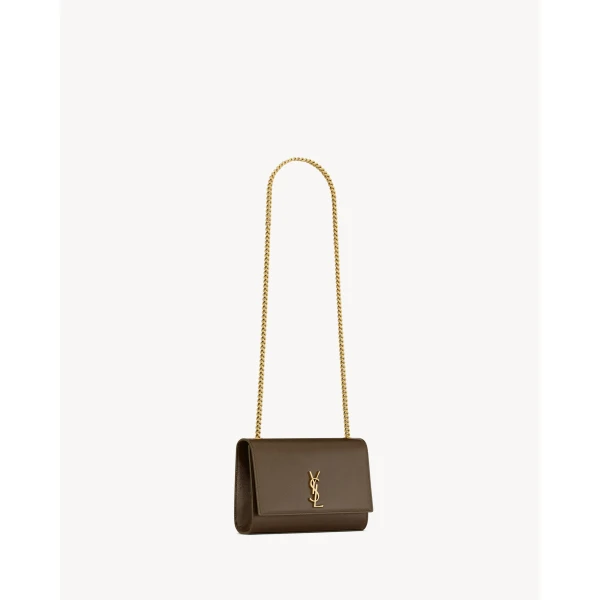 Saint Laurent NEW KATE small in shiny leather, view 5