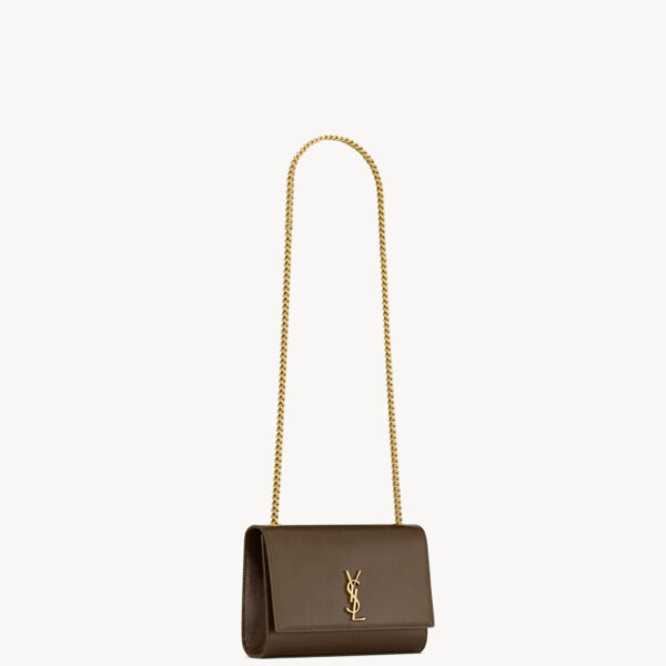 Saint Laurent NEW KATE small in shiny leather designed in Paris