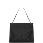 Saint Laurent NIKI Large shopping in crinkled vintage leather designed in Paris