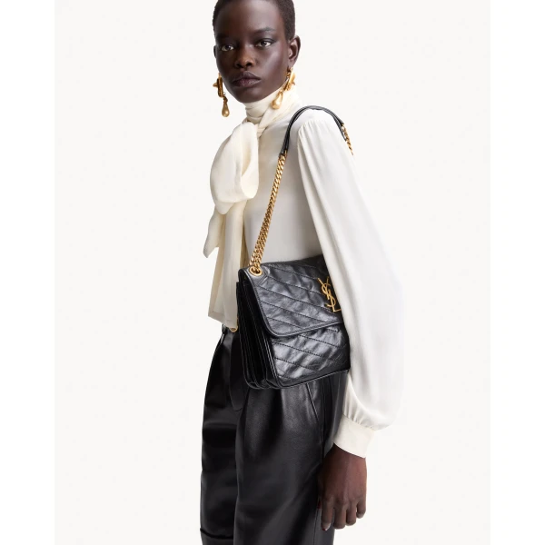 Saint Laurent NIKI TRIPOUCH in vintage leather, view 2