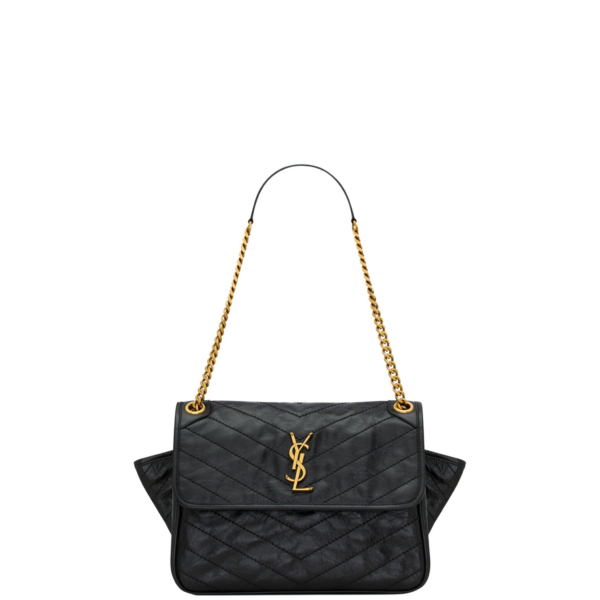 Saint Laurent NIKI TRIPOUCH in vintage leather designed in Paris