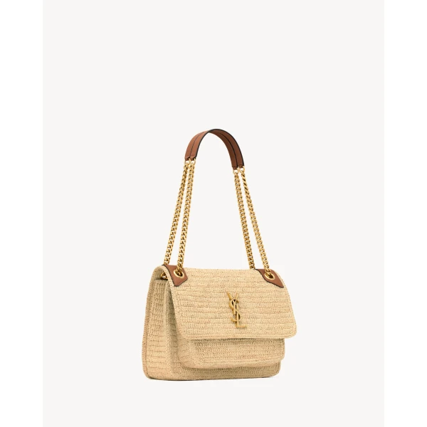 Saint Laurent NIKI medium in raffia, view 5