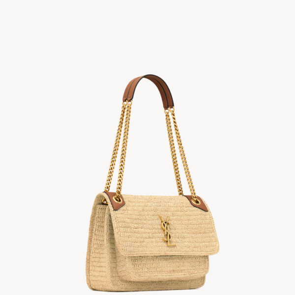 Saint Laurent NIKI medium in raffia designed in Paris
