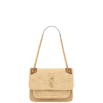 Saint Laurent NIKI medium in raffia designed in Paris