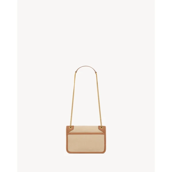 Saint Laurent NIKI mini in canvas and leather, view 3