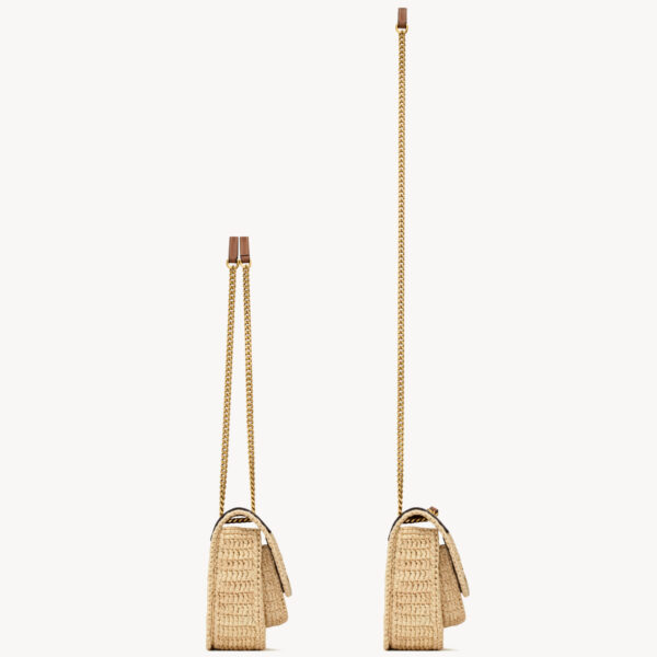 Saint Laurent NIKI mini in raffia designed in Paris
