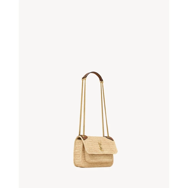 Saint Laurent NIKI mini in raffia, view 5
