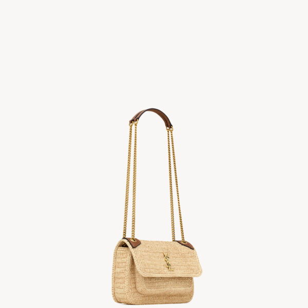 Saint Laurent NIKI mini in raffia designed in Paris