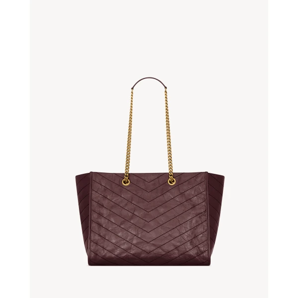 Saint Laurent NIKI shopping in vintage leather, view 2