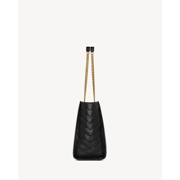 Saint Laurent NIKI shopping in vintage leather, view 4